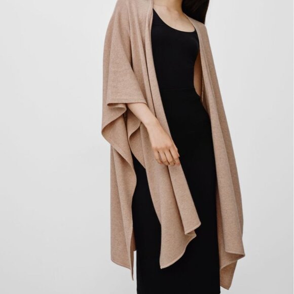 Aritzia Babaton Oversized Wool/ Cashmere Shawl Xxs/Xs - Picture 1 of 4